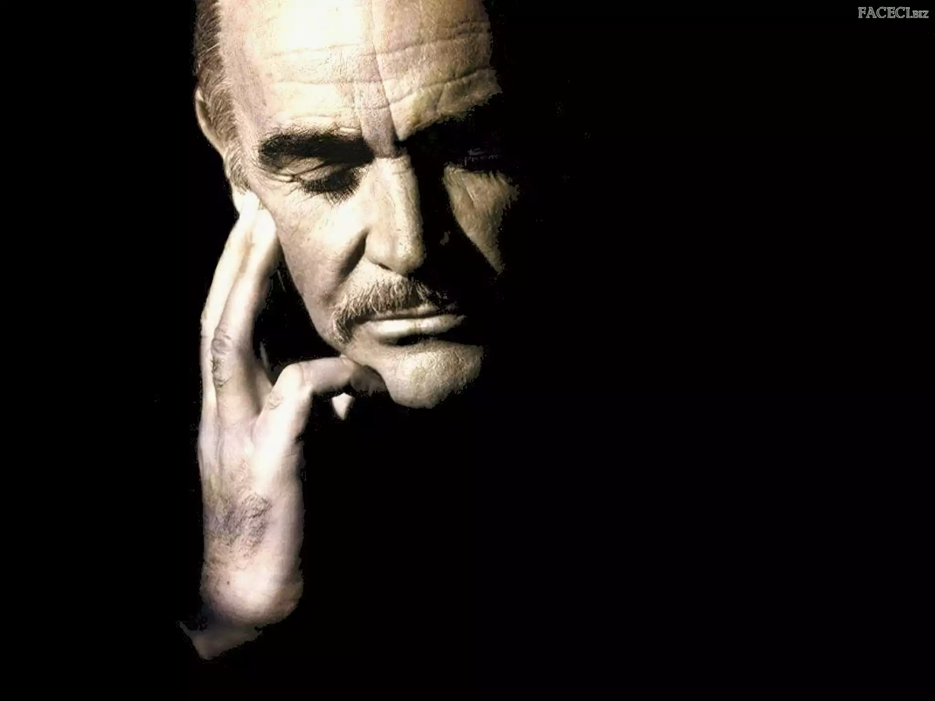 ręka, Sean Connery, twarz
